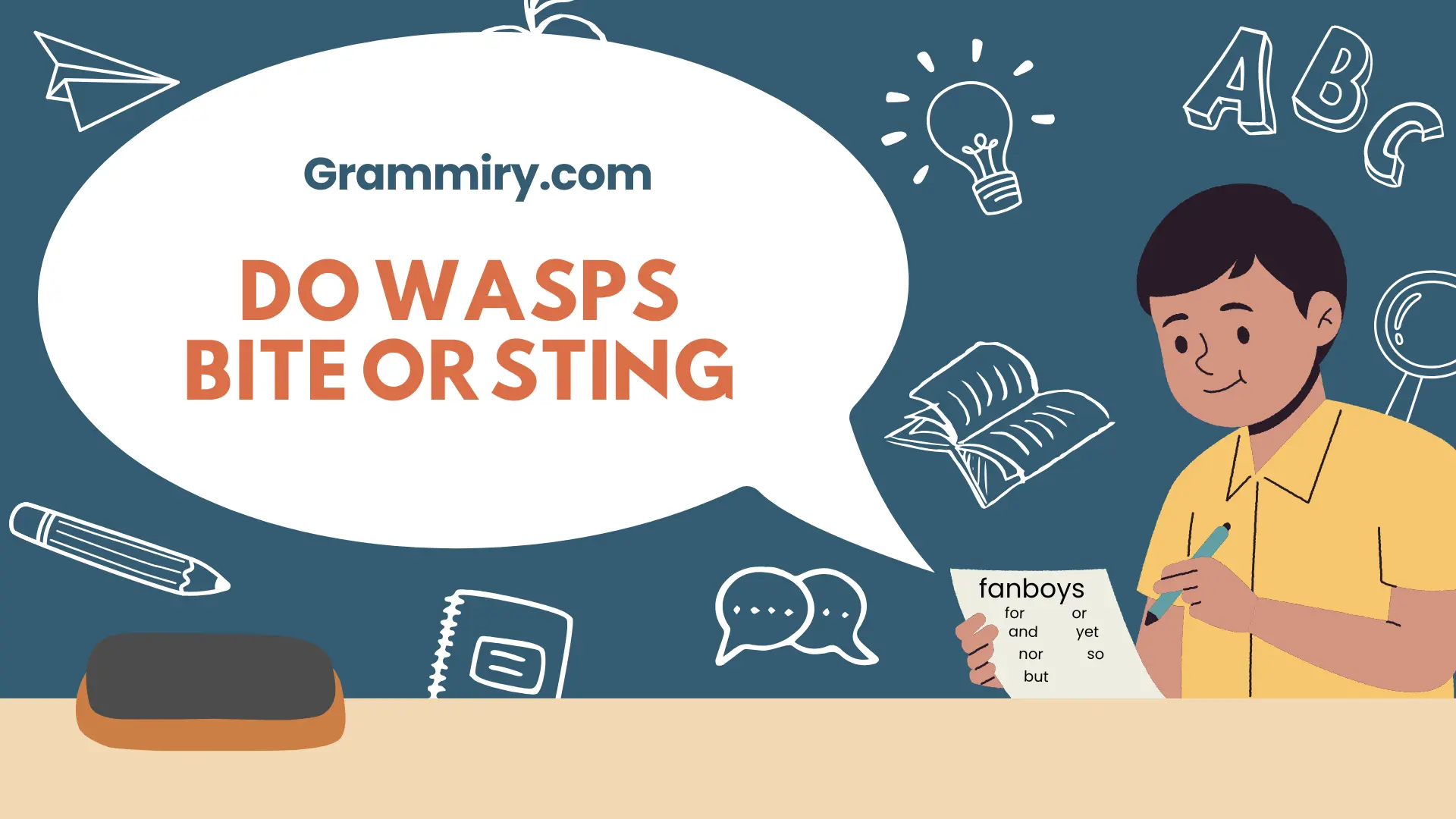 do wasps bite or sting
